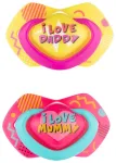 NEON LOVE s&uuml;mmeetrilised lutid 6-18 kuud 22/653 roosa (2 tk)