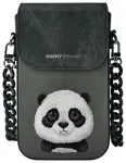Nimmy torebka na telefon czarny|black Big Eyed Pet 2.0 Panda