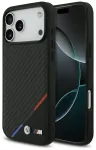 Case BMW M Carbon Tricolor Line MagSafe for iPhone 17 Pro Max black