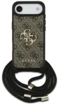 Etui Guess 4G Big Logo Cord Stap     Crossbody do iPhone Air brązowy