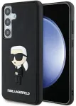 Originaal&uuml;mbris KARL LAGERFELD k&otilde;va 3D Rubber Ikonik KLHCS24M3DRKINK Samsung Galaxy S24 Plus jaoks, must
