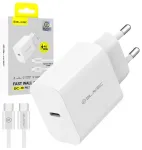 Blavec BC-9 travel charger | 20W | PD | USB-C | with USB-C to USB-C cable included | white