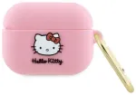 Hello Kitty HKAP3DKHSP Airpods Pro cover r&oacute;żowy|pink Silicone 3D Kitty Head