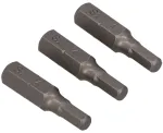 Otsak 1/4 25mm kuuskant 4mm, 3 tk Draumet Pro