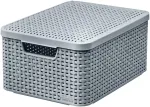 Kaanega karp Style M 39,3x29,3x18,7cm helehall