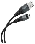 Hoco X38 andmeedastus- ja laadimiskaabel | USB-A kuni Lightning | 12W | 1m | must