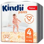 Diapers Kindii maxi size 4 (9-15 kg) 22 pcs.