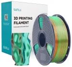 Sunlu PLA+ Silk Tri-Color filament (oranžiline, sinine ja roheline)