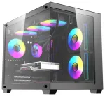 DarkFlash B275 PRO arvutikorpus (must) + 6 ventilaatorit