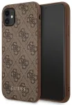 Guess GUHCN61G4GFBR iPhone 11 6,1" pruun k&otilde;va &uuml;mbris 4G Metal Gold Logo