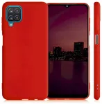 Fusion Elegance Fibre Protect silikoonist telefonikott Samsung Galaxy A12 (A125) punane