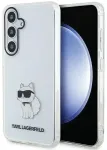 Original Pouch KARL LAGERFELD k&otilde;va &uuml;mbris IML Choupette KLHCS24SHNCHTCT nutitelefonile Samsung Galaxy S24 l&auml;bipaistev