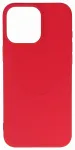 Liquid Silicone telefoni &uuml;mbris MagSafe toega iPhone 16 Pro Max punane