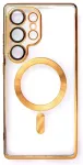 Electroplated telefoni &uuml;mbris MagSafe toega iPhone 16e kuldne