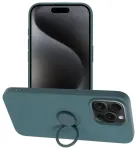 Silicone telefoni &uuml;mbris alusega iPhone 15 Pro Max roheline