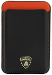 Magnetiline rahakott Lamborghini Urus D8 Genuine Leather MagSafe oranž