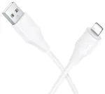 HOCO X124 andmeedastus- ja laadimiskaabel | USB-A kuni Lightning | 12W | 1m | valge
