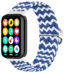 Telcon Braided nutikella rihm Xiaomi Mi Band 8 Pro jaoks | nailonist | sinine/valge