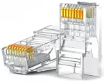 Ugreen 10x pistikute &uuml;henduspesa RJ45 8P8C Cat 6 l&auml;bipaistev (50961)