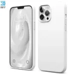 Riff Slim & Soft silikoonist tagakaane &uuml;mbris pehme sisek&uuml;ljega mudelile Apple iPhone 13 Pro Max White
