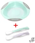 Iminapaga taldrik + elastsed lusikad (1062/01+1066/03) &ndash; soodne komplekt! BabyOno