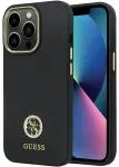 Guess GUHCP13LM4DGPK &uuml;mbris iPhone 13 Pro | 13 6.1" must hardcase Silicone Logo Strass 4G
