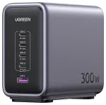 Ugreen Nexode reisilaadija | 300W | PD, QC, GaN | USB-A, USB-C | must