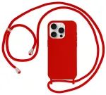 Strap Silicone telefoni &uuml;mbris iPhone 13 Pro Max punane