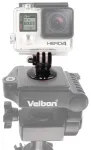 Sports Camera Mount with GoPro Tripod Mount - Black