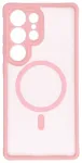 Full Matte Mag Cover telefoni &uuml;mbris MagSafe toega Samsung Galaxy S24 FE (S721) roosa