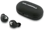 Earphone TWS Karl Lagerfeld Saffiano Logo ENC black