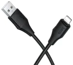 HOCO X124 andmeedastus- ja laadimiskaabel | USB-A kuni Lightning | 12W | 1m | must