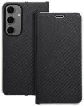 LUNA Carbon raamatut&uuml;&uuml;pi telefoni &uuml;mbris Samsung Galaxy S24 FE (S721) must