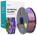 Sunlu PLA+ Silk Tri-Color filament (must, kuldne ja lilla)