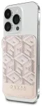 Guess rahakott kaardipesaga GUWMSHGCFSEP MagSafe GCube stripe roosa