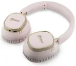 Guess Rectangle Metal Script Logo ENC Wireless Headphone Pink