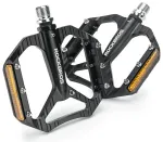 Rockbros C700 helkuriga alumiiniumist platvormiga jalgrattapedaalid - mustad