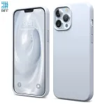 Riff &otilde;huke ja pehme silikoonist tagakaas pehme sisevoodriga Apple iPhone 13 Pro Max jaoks, helesinine