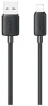 USAMS KY Series US-SJ689 andmeside- ja laadimiskaabel | USB-A kuni Lightning | 12W | 1m | must