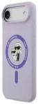 Karl Lagerfeld Liquid Silicone MagSafe-toega &uuml;mbris telefonile iPhone 17 Air lilla