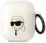 Karl Lagerfeld KLA2HNIKTCT AirPods 1|2 cover transparent Karl`s Head