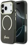 Guess IML Script Metal telefoni &uuml;mbris MagSafe toega iPhone 17 Pro Max must
