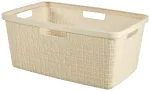 Juuti pesukorv 46L 59x39x26cm, kreemjas v&auml;rviga