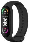 nutikella rihm Xiaomi Mi Band 5/6/7 jaoks | silikoonist | must