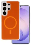 Glossy telefoni &uuml;mbris MagSafe toega Samsung Galaxy S24 Ultra (S928) oranž