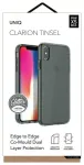 UNIQ telefonikott Clarion Tinsel iPhone Xs Max must|vapour smoke