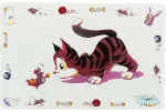 Alusmatt kausside alla : Trixie Place mat Comical cat, 44 &times; 28 cm