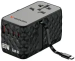 Verbatim CNT-02 v&otilde;rgulaadija | 85W | GaN, PD | USB-A, USB-C | must