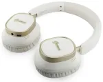 Guess Rectangle Metal Script Logo ENC Wireless Headphone White