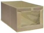 Hoiustamiskast 47x30x25cm aknaga, beež